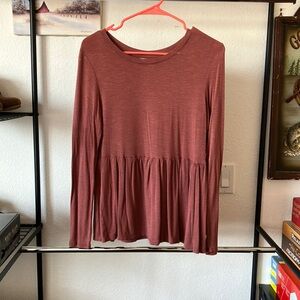 Maurice’s Long Sleeve Baby Doll Tee